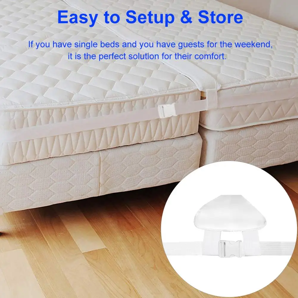 30CM Bed Bridge Twin to King Converter Kit Join Beds Seamlessly Bed Gap Filler Adjustable Twin Mattress Connector Twin Bed Conne