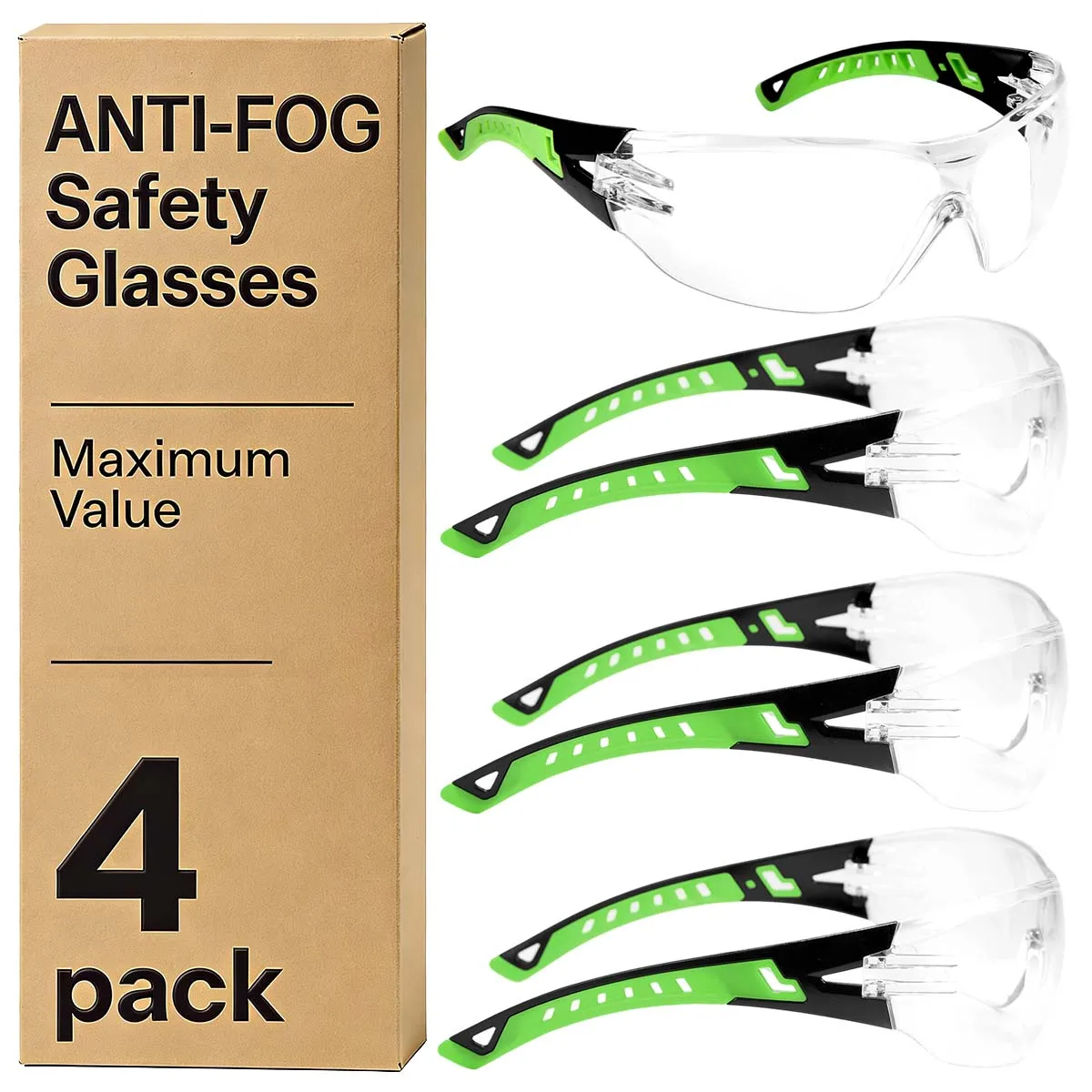 

Защитные очки с защитой от запотевания, с устойчивыми к царапинам прозрачными линзами и вентилируемой оправой, оправа TR90, стандарт ANSI Z87.1, модель HM11