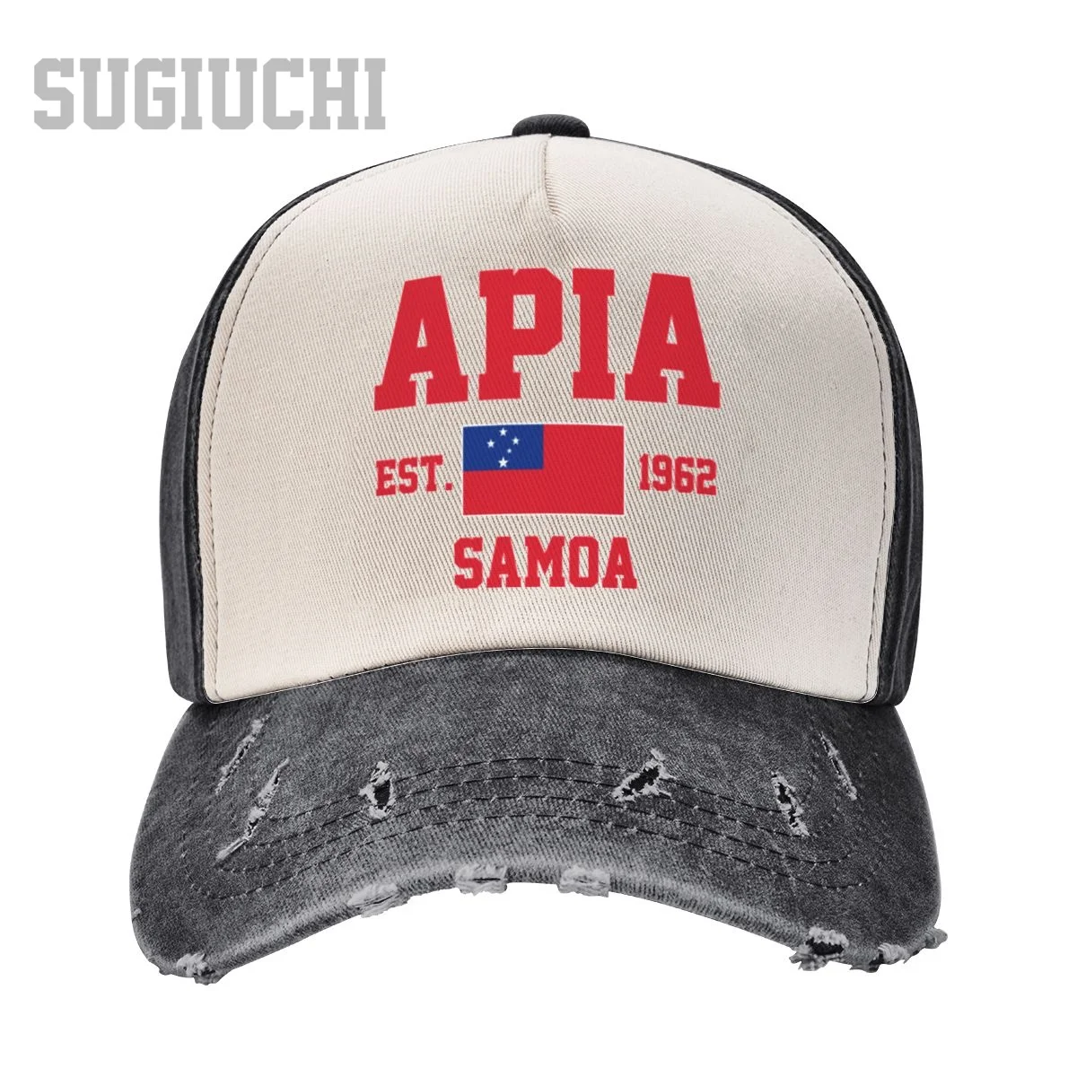 Unisex Baseball Cap Samoa EST.1962 Apia Capital Men Women Vintage Hats Washed Cotton Trucker Gift