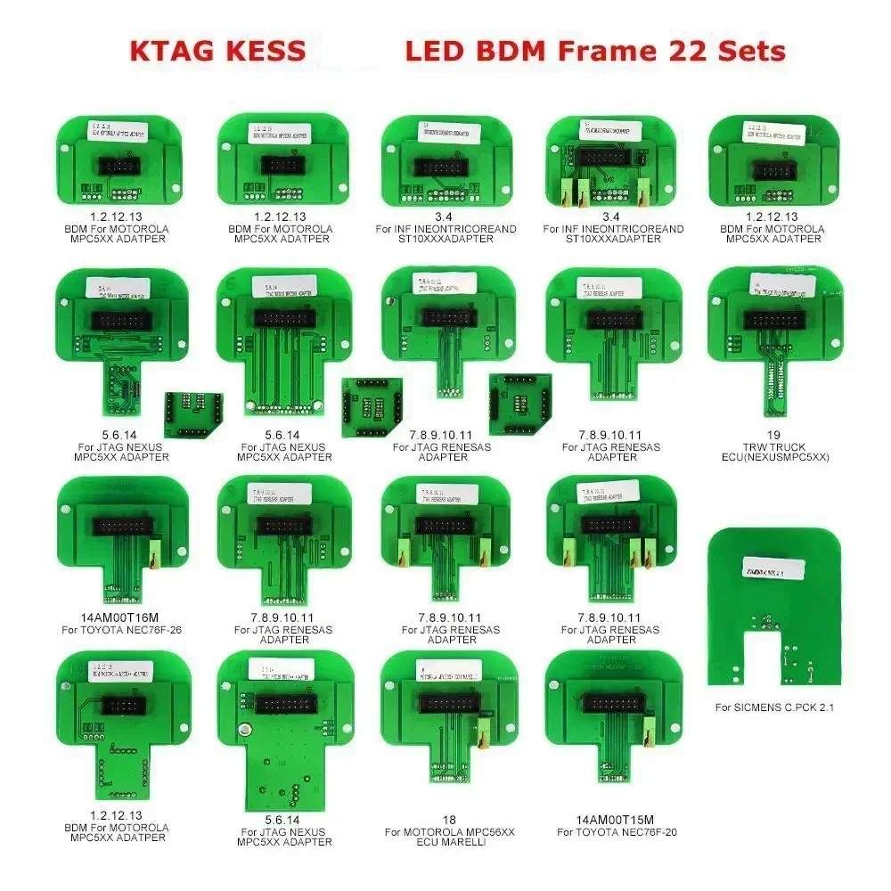 NEWBest OBD 22PCS FOR K-G K-S Dimsport BDM Probe Adapters Car ECU BDM Probe Fgtech BDM100 ECU Programming Tool Free Delivery