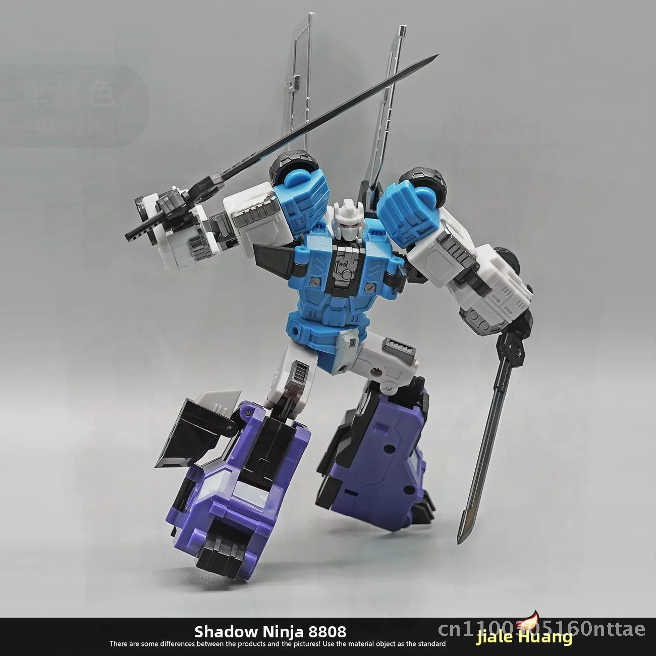 Jialehuang 8808 ninja guerreiro pessoal transformação brinquedo seis mudanças seis faces besta design para meninos modelo infantil presente plástico