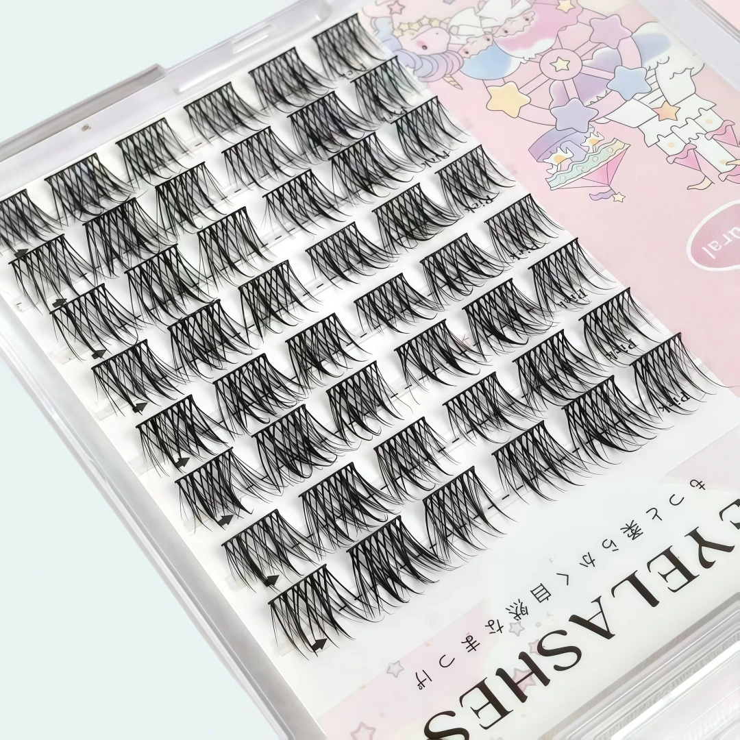 8 Rows Sunflower Cluster False Eyelashes Natural Dense Soft Lashes For Daily Halloween Christmas Black Friday