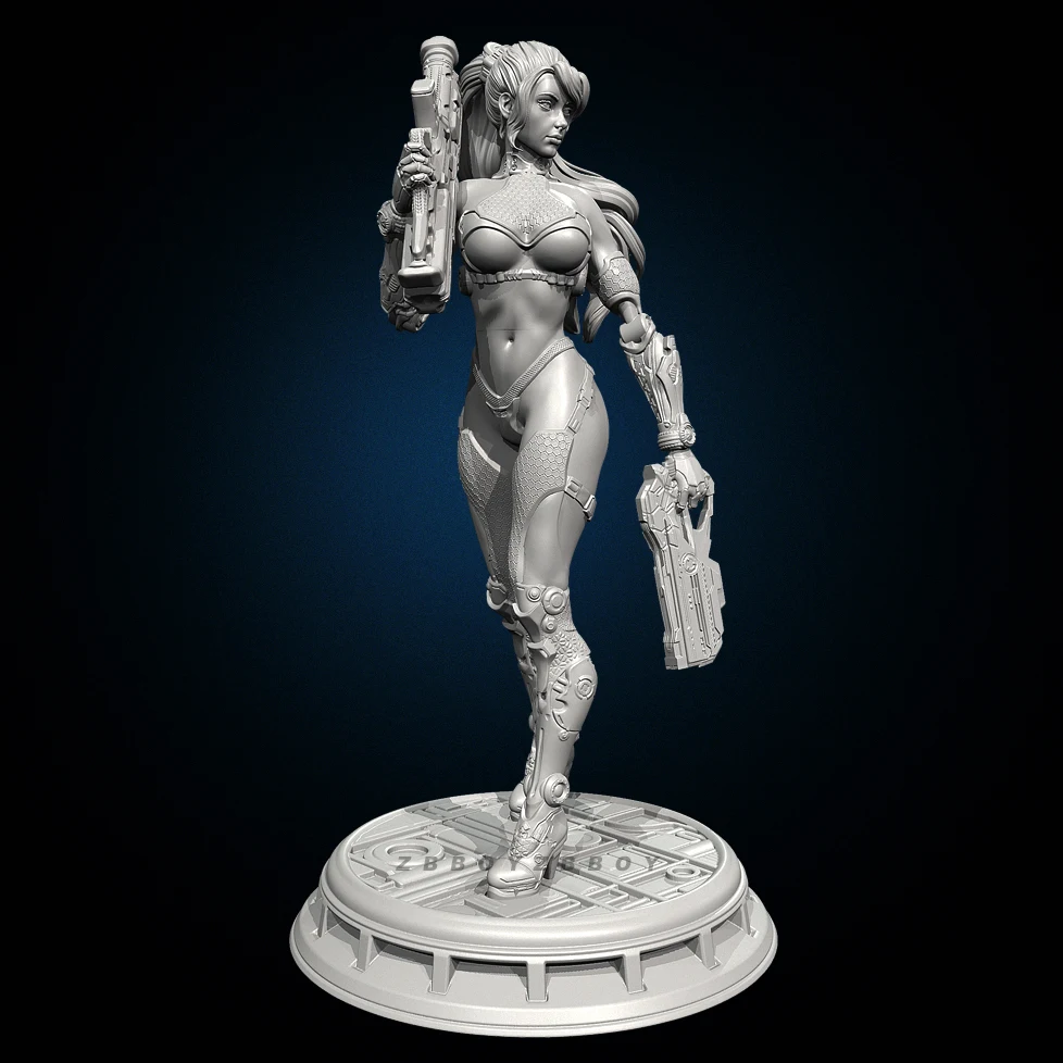 Figurines de beauté en résine, hauteurs globales 50mm 75mm, modèle incolore et auto-assemblé, impression 3D TD-7560/3D