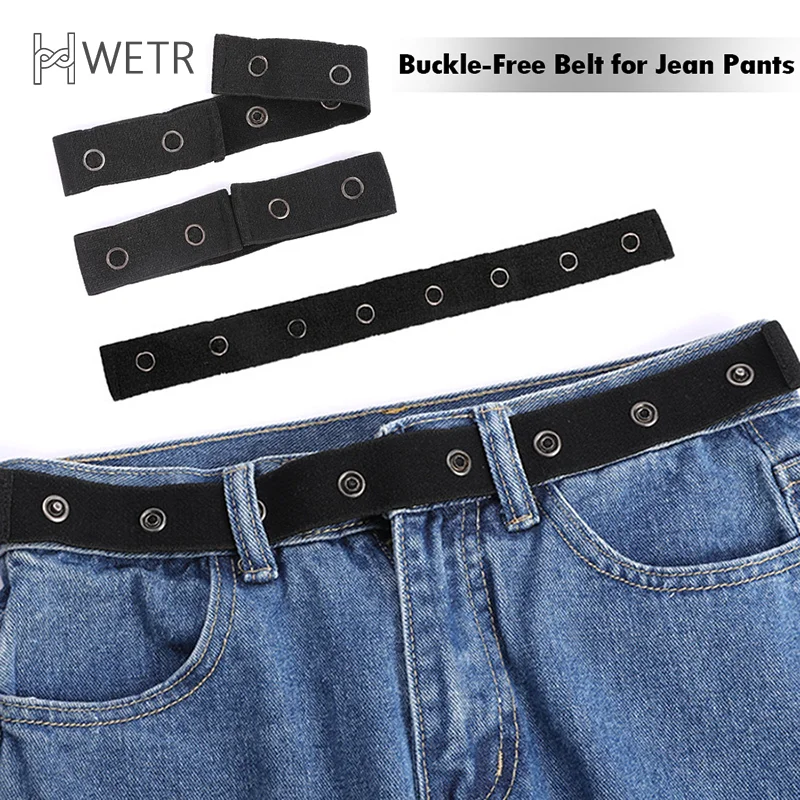 

Belts for Women Buckle-free Elastic Invisible for Jeans Belt Without Buckle Easy Belts Men Stretch No Hassle Belt