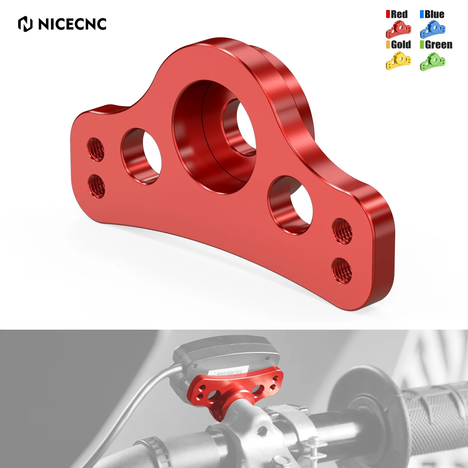 Universal For 2025 2024 KTM EXC 300 Husqvarna TE 300 Beta RR 300 Suzuki DR-Z400 GasGas EC 300 38MM Hour Meter Mounted Bracket