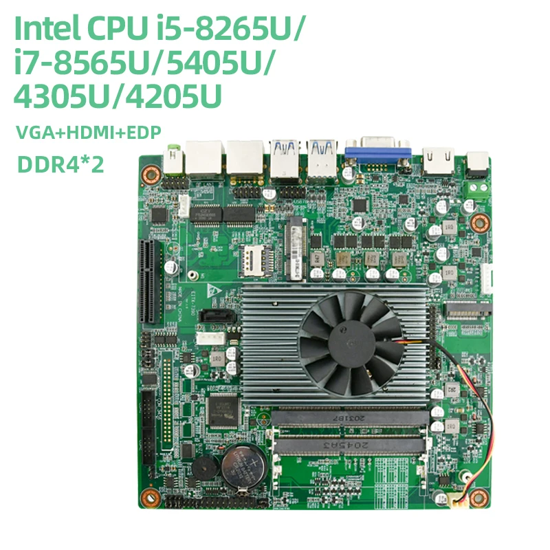

Huatx-7390 Mini ITX Industrial Control Motherboard Integrated Computer Motherboard i5-8265U High Performance