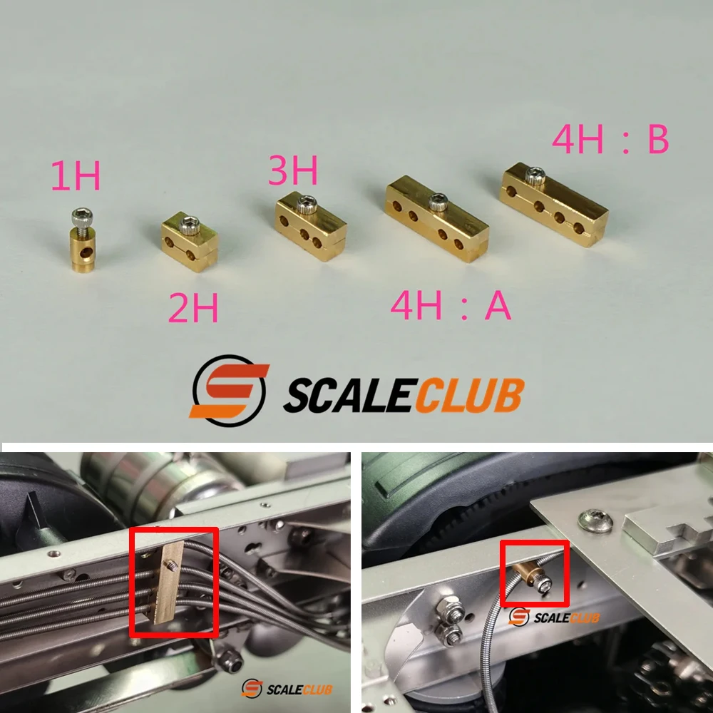 SCALECLUB Off-Road Tractor Model Kit - Mud Head Climbing Vehicle with Lock Line Wire Clip Upgrade Modification Parts for Tamiya