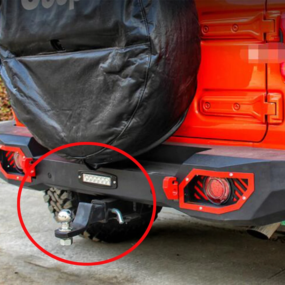 

SXMA JL1131 Rear Trailer Hook Towbar Towing Tools Steel Tow Connector Traction Accessories for Jeep for Wrangler JL2018+