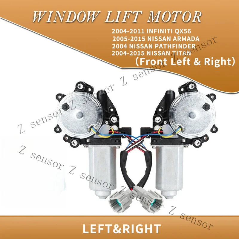 AAA+ 2X Window Motors For Infiniti QX56  Nissan Armada Pathfinder Titan Front LHRH