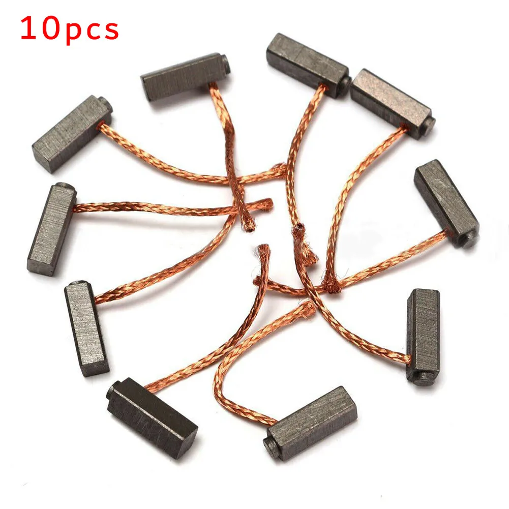 

Долговечный комплект угольных щеток для двигателя, превосходная теплопроводность, подходит для общественных двигателей, 10 шт.