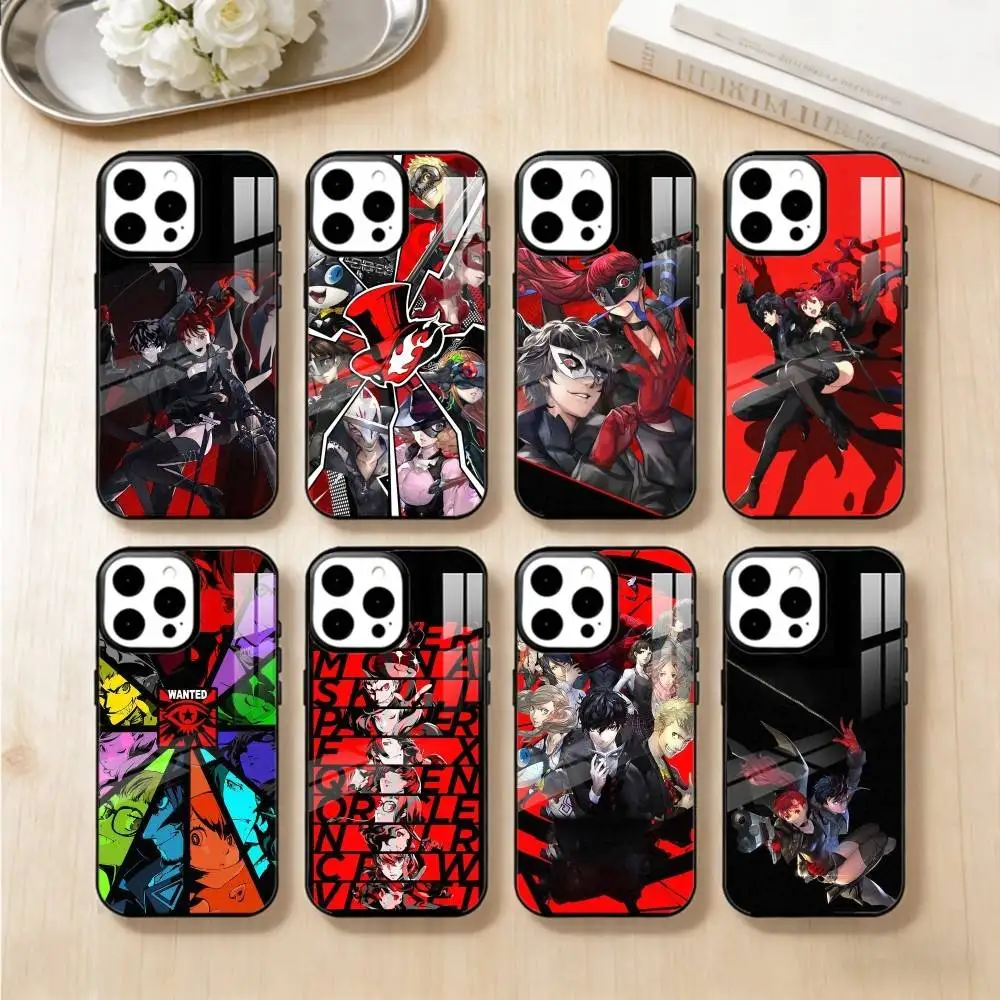 

Persona P-5 G-Game Phone Case For iPhone 14,16,15,13,17,12,Plus,Pro,Max Magnetic For Magsafe Frosted Cover