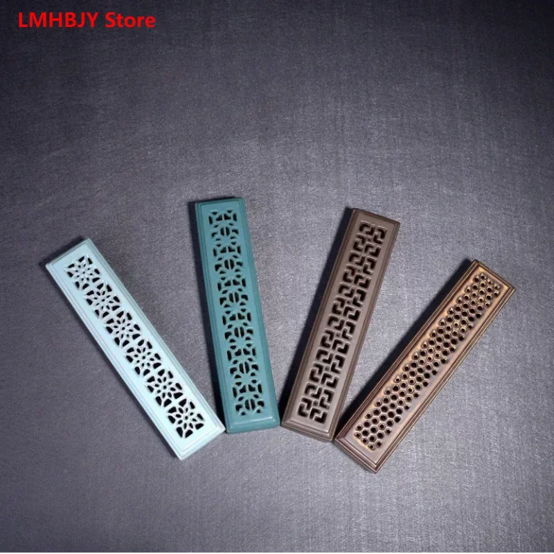 LMHBJY Creative Ceramic Thread Incense Insert Horizontal Incense Burner Hollow Home Incense Burner Decoration