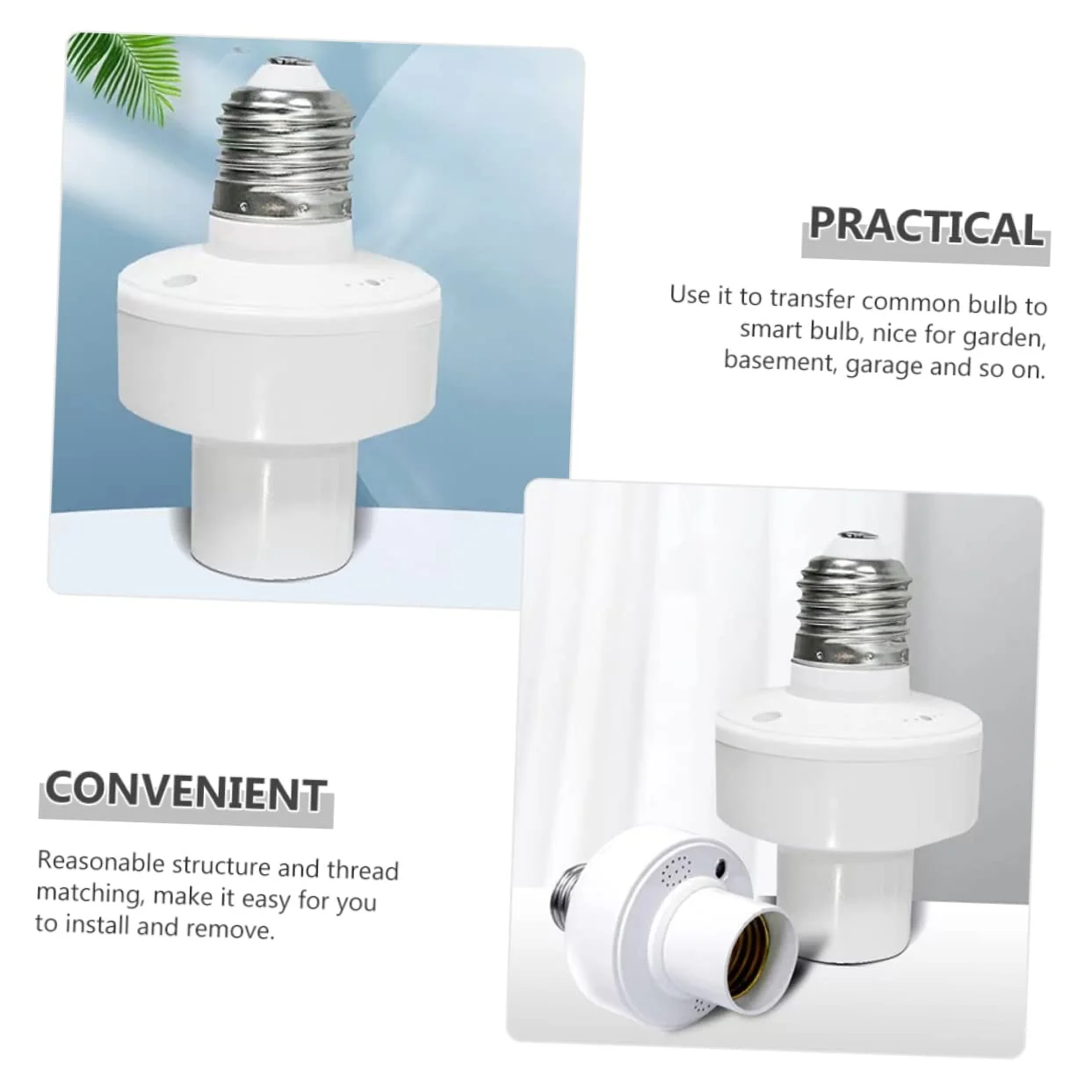 

Remote Control Light Socket with 30 60 Min Timer E27 Bulb Holder Wireless Wall Switch for Stairwell Lighting (110-220V 1Pack)