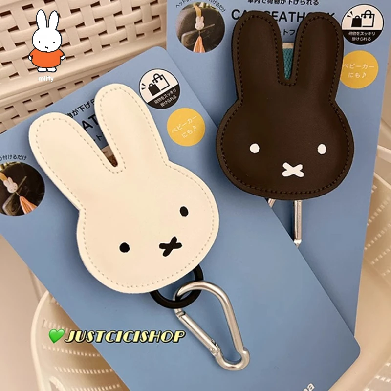 Портативный многофункциональный крючок Miffy Rabbit с героями мультфильмов, автомобильный подвесной крючок для хранения детского автомобиля