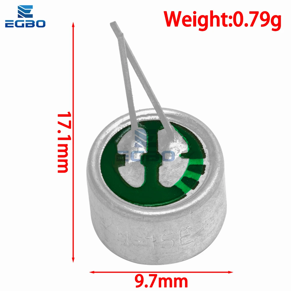 5~10PCS EGBO 9x7mm 9767 Microphone Electret Microphone with 2 pin pick-up