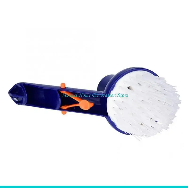 H7BF Ergonomically Designed Pool Brush Professional Pool Cleaning Brush Pool Dirt Removal Brush for Various Pool Types Use
