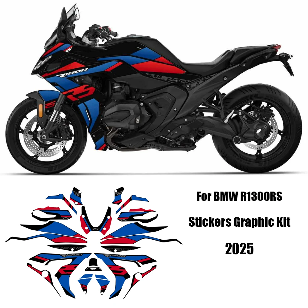 For BMW R1300RS 2025 Motorcycle Stickers Graphic Kit Full Graphic Kit Print Protective Film Pull Flower Color Change Decal