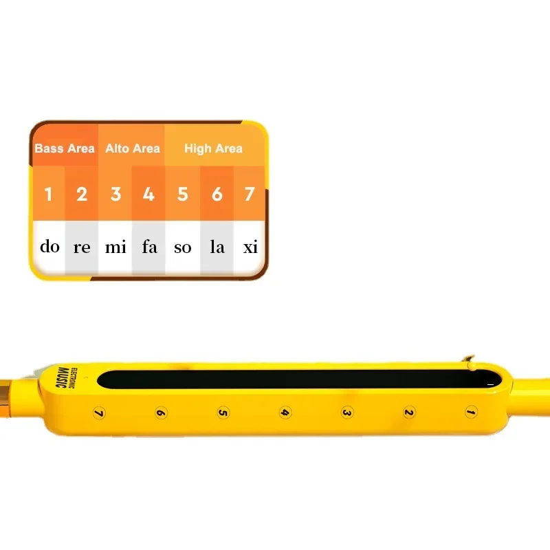 Electric Guitar Erhu Children'S Instrument with battery Electric Tadpole Creative Electronic Note Playing Guitar Great Gift