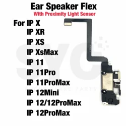 New Earpiece Flex Cable For iPhone 11 12 Mini Pro Max X XS XR Proximity Light Sensor Ribbon with Ear Speaker Headset Parts