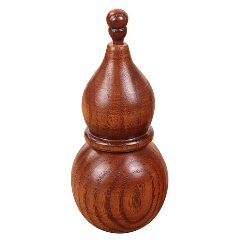 Portable Wood Toothpick Dispenser Gourd Shape Storage Organizer image 5