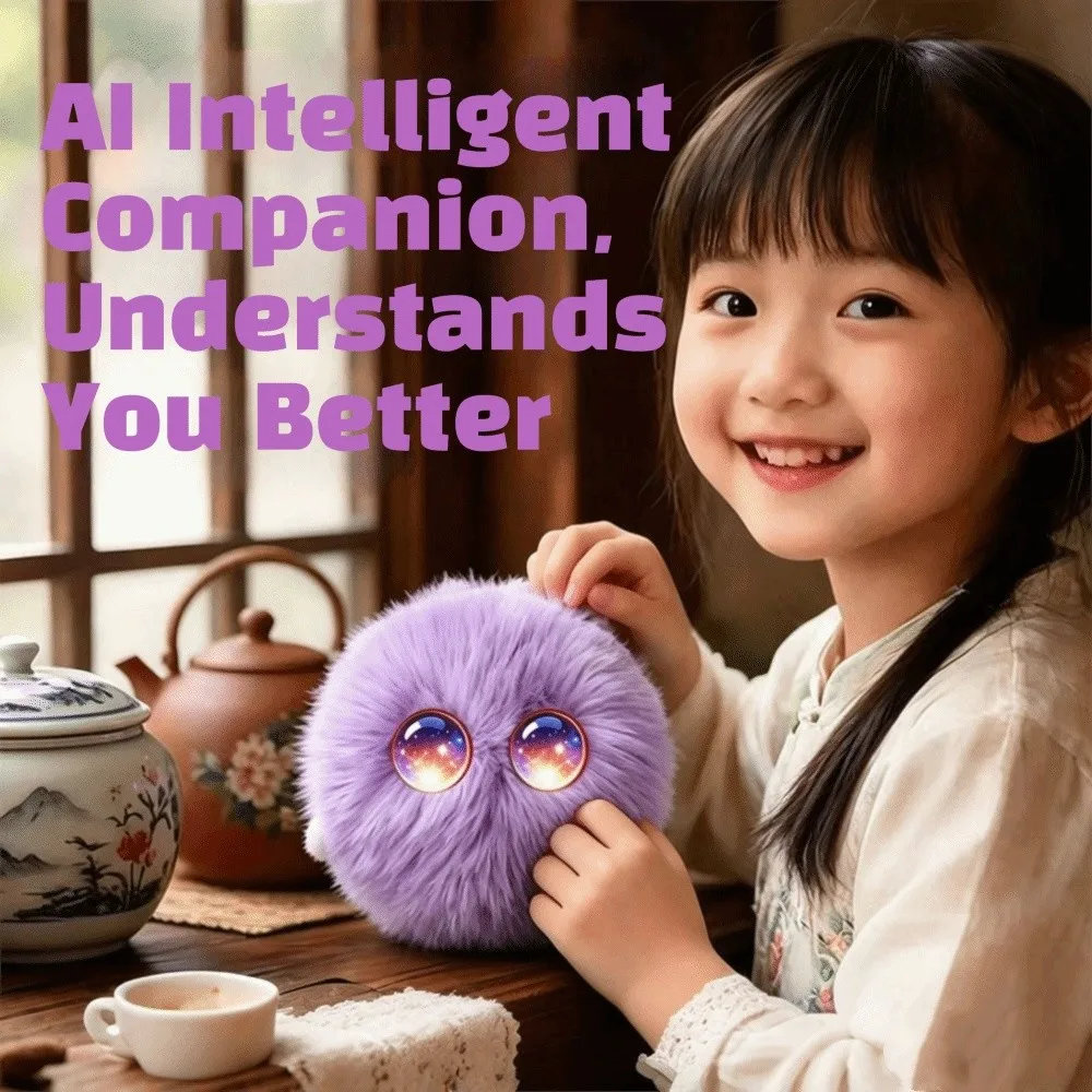 66 Languages Interactive AI Plush Companion Pendant Emotional Support Plush Cute Design Desk Buddy Plush Soft Plush Desk Buddy