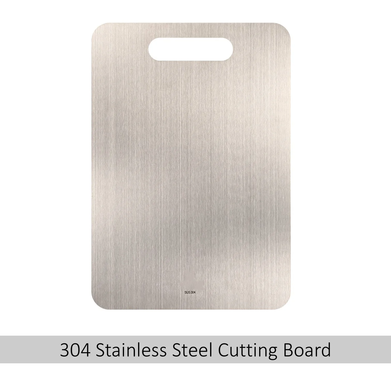 

LFGB Certificated 304 Stainless Steel Cutting Board Anti-bacterial Ultra Thin Chopping Board No Ordor Non-slip Kitchen Fixture