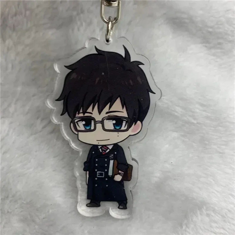 Anime Keychain Okumura Rin Okumura Yukio Acrylic Keyring Strap Figure Hanging Accessories 6cm