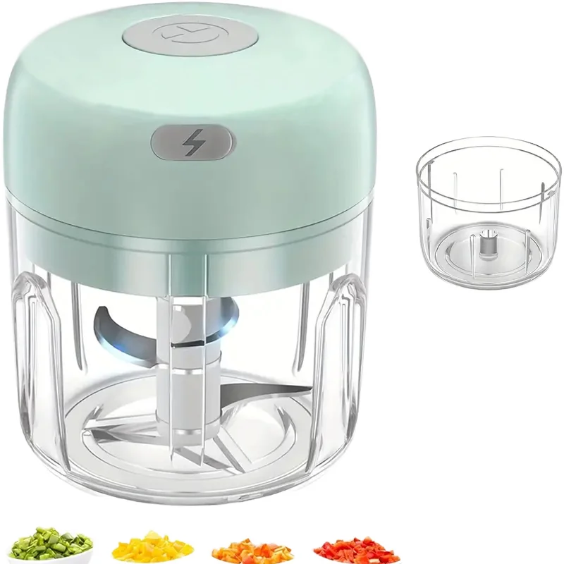 

Hot Sale Wireless USB Charging Electric Mini Garlic Crusher Blender Grinder Garlic Chopper