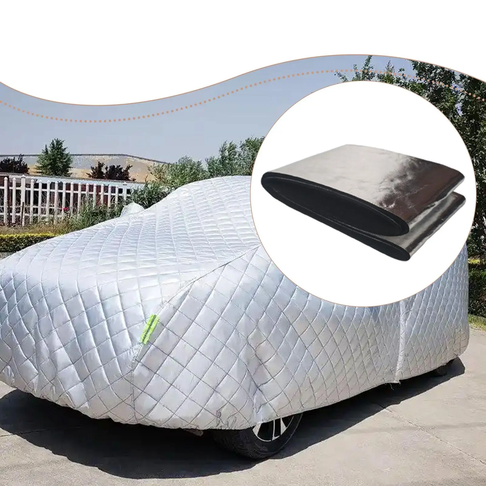 Automotive Battery Insulation Cover Thermal Cotton Universal Blanket Easy to Install Protector for Engine Bay