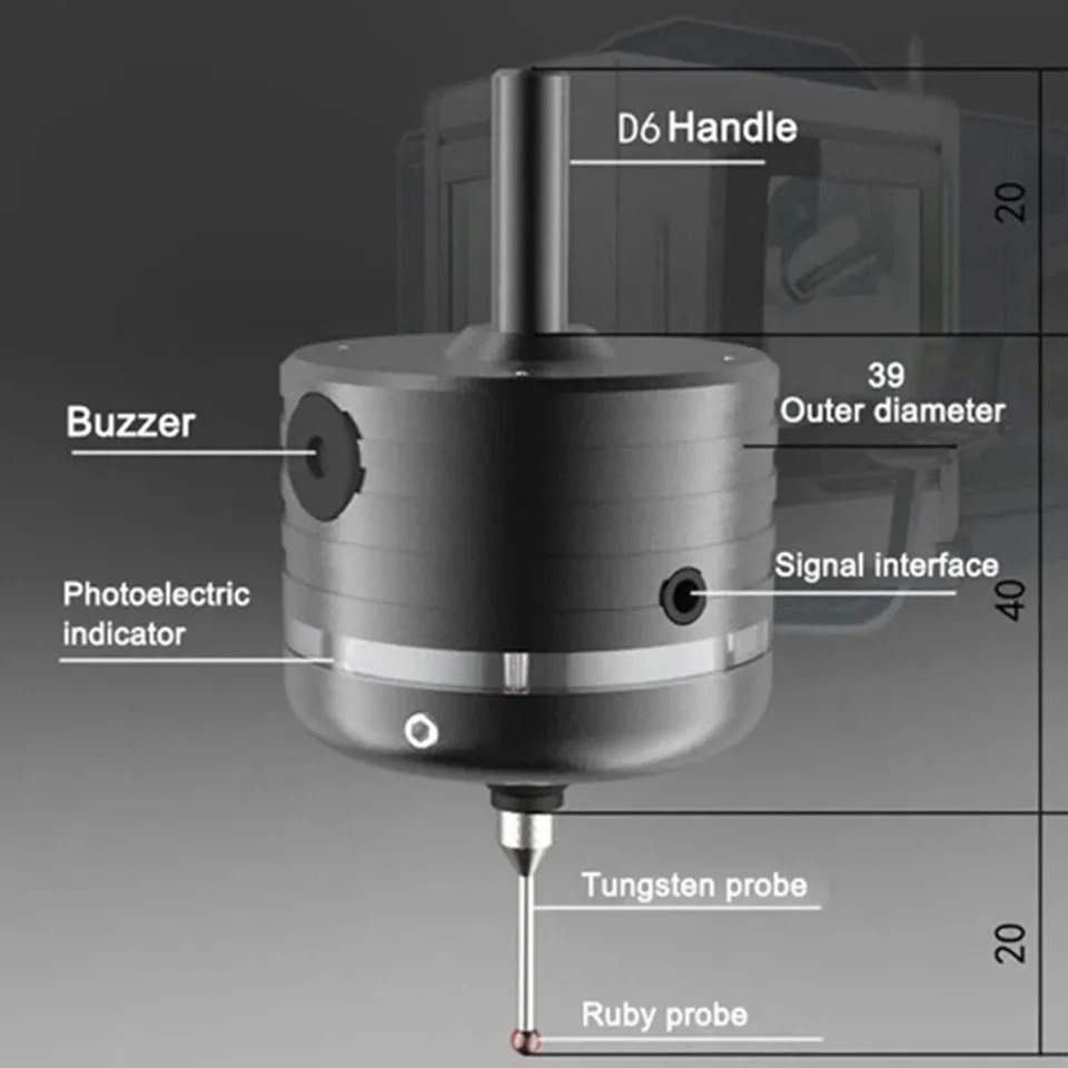 3d Photoelectric Edge Finder Mach3 Edge Finder 3d Probe Probe Cnc Milling Machine Three-coordinate Instrument Tool Setter