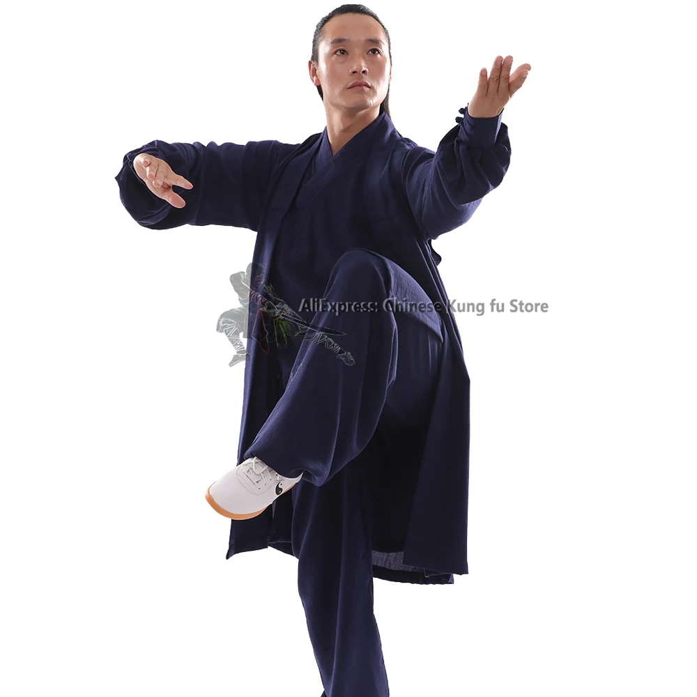 3 Pieces Custom Tailored Wudang Taoist Robe Kung fu Suit Tai Chi Uniform Martial arts Sets Need Measurements