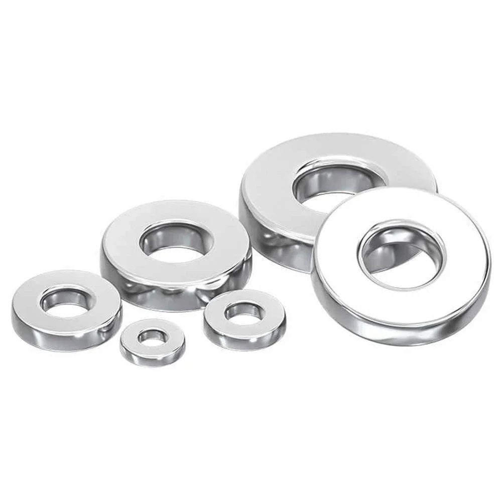 1/2/5/10/20/50/100 Pcs 316 Stainless Steel Flat Washers Plain Gasket Pad Ringthick 1mm-10mm M3 M4 M5 M6 M8 M10 M12 M14 M24 M30