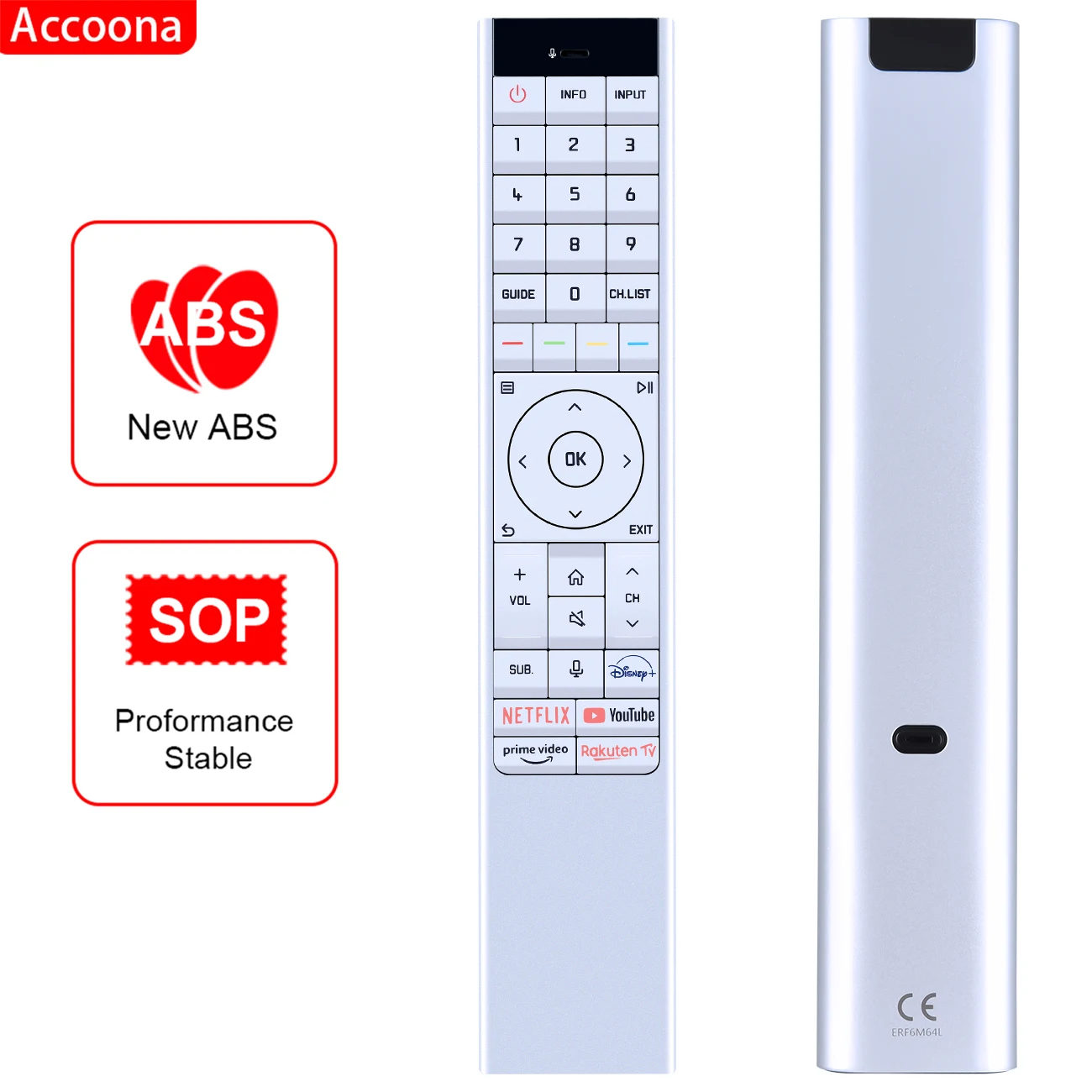 

ERF6M64L voice remote control for LEICA CINE 1 LASER-TV 2022