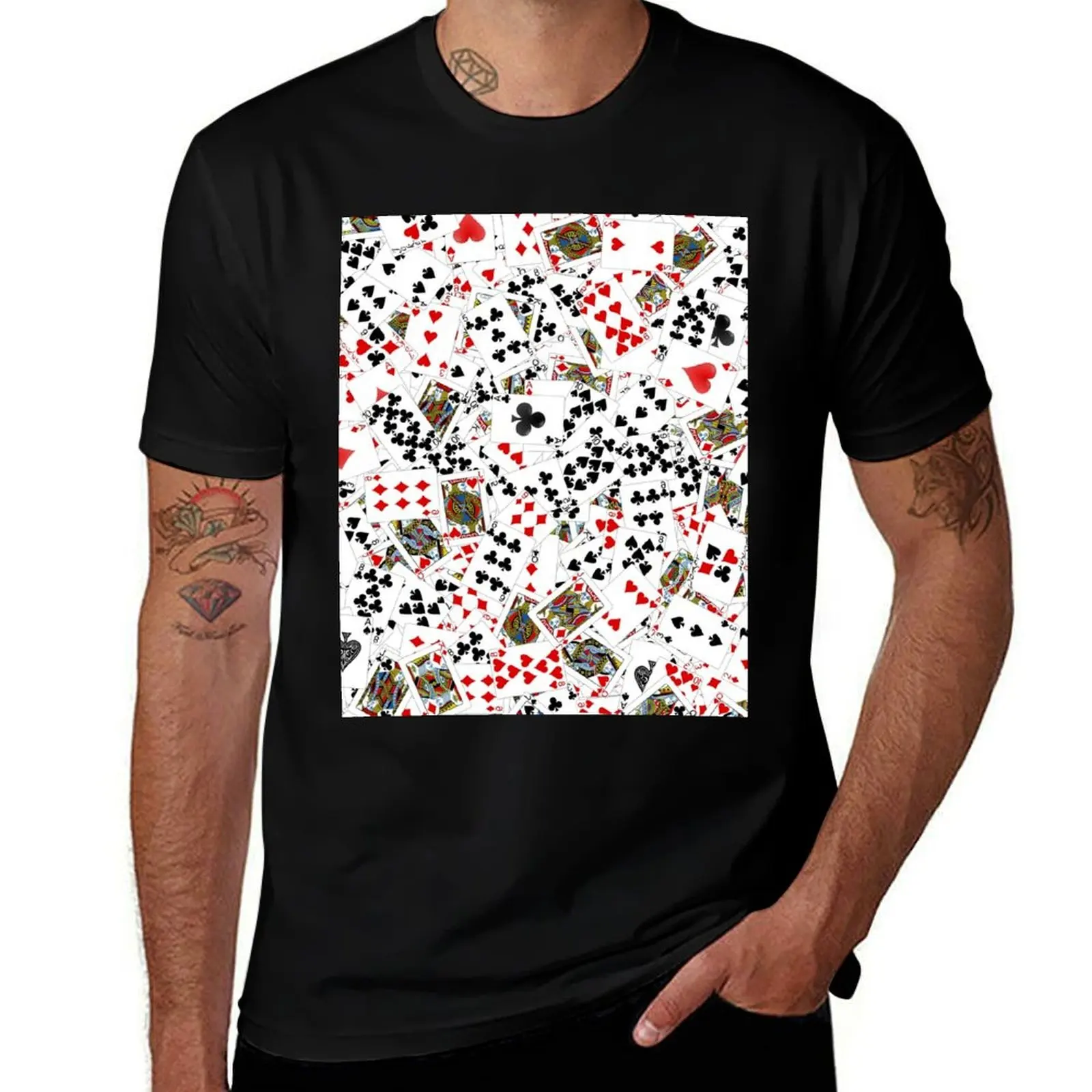Playing cards T-Shirt Summer Fashion Casual Tee Shirt