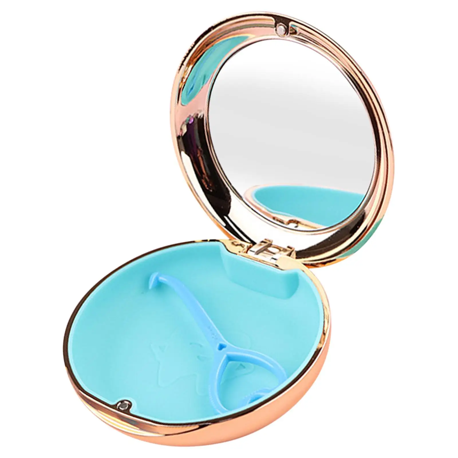 Retainer Case with Mirror with Aligner Remover Tool Storage Boxes Mouth Guard Case Storage Container
