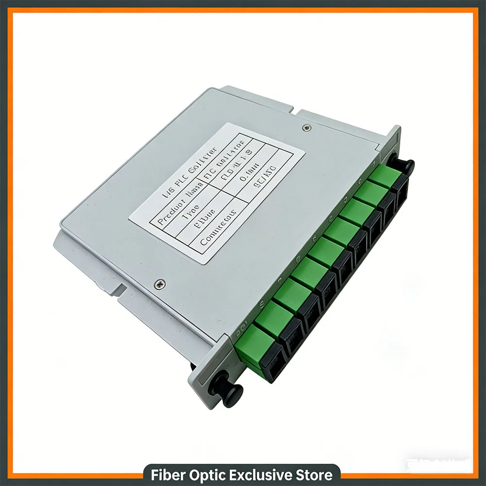 Inserted Fiber Optic Splitter PLC Box Plug-in Optical Coupler Splitter SC APC 1*2 1*4 1*8 1*16 1*32 Optical Coupler Splitter FTT