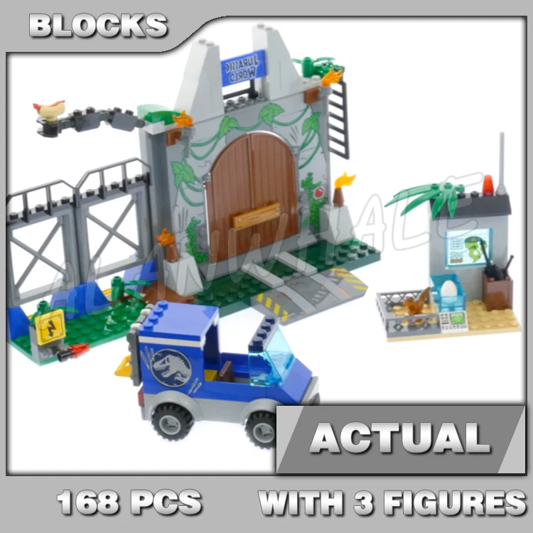 210 peças Jurassic World Exposição de Fósseis de Dinossauros Esqueleto de Dinossauro 60132 Blocos de Montar Brinquedos Compatíveis com Modelos