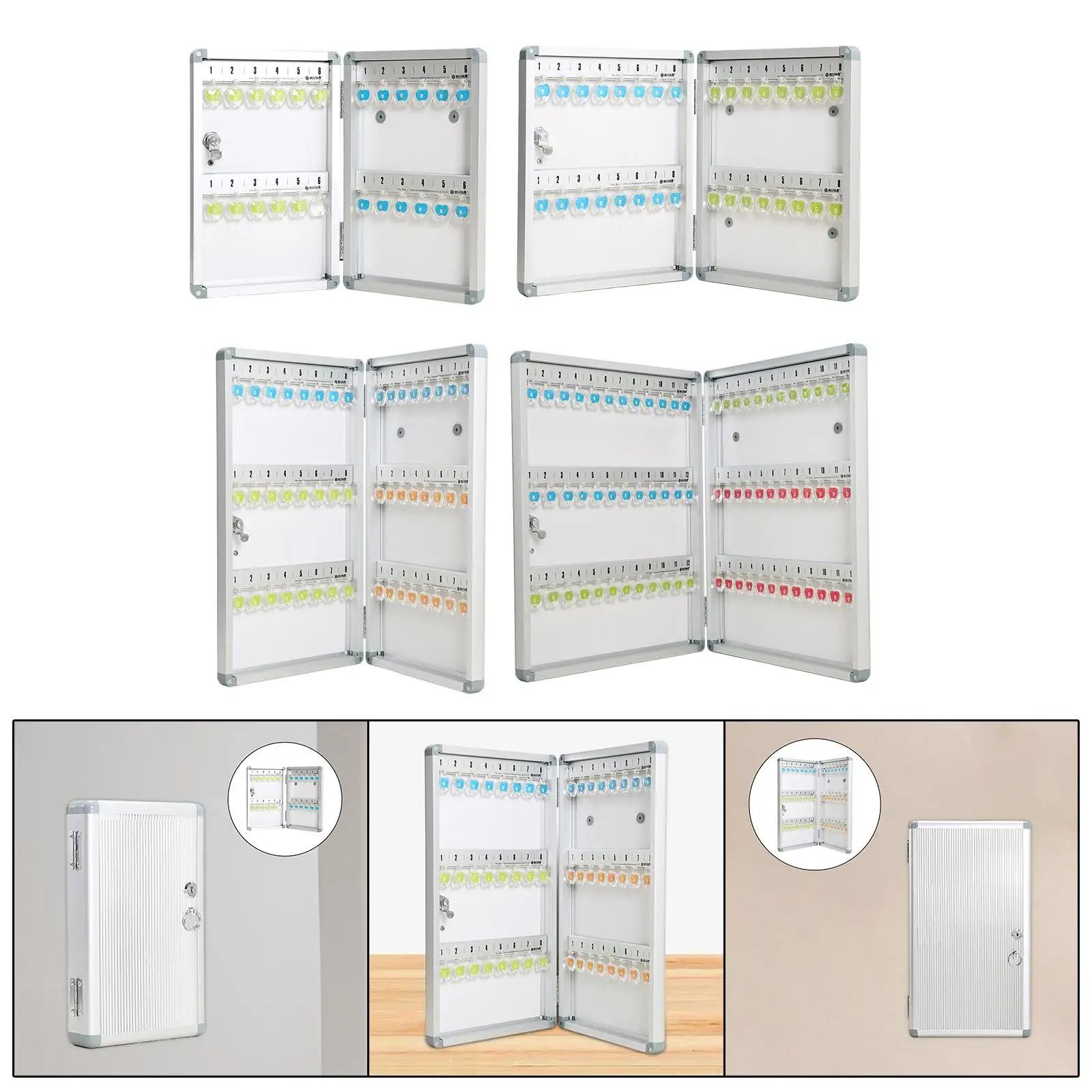 Key Lock Box Easily Install Sturdy Multifunctional Safe Key Box for Personal and Business Outdoor Office Hotels Valets Property