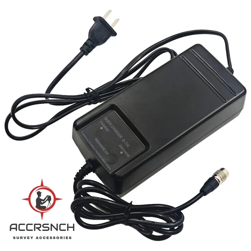 ACCR High Quality Q75E Q-75E Charger Compatible BC-65 /BC-80 Battery for Nikon Total Stations EU/US Plug 4PIN Q75E Charger