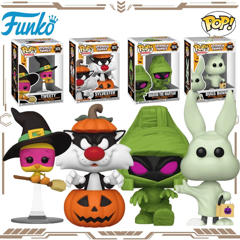 

Funko POP Original Looney Tunes Tweety Marvin The Martian Action Figure Toys for Boys Girls Gift Collectible Model Ornaments