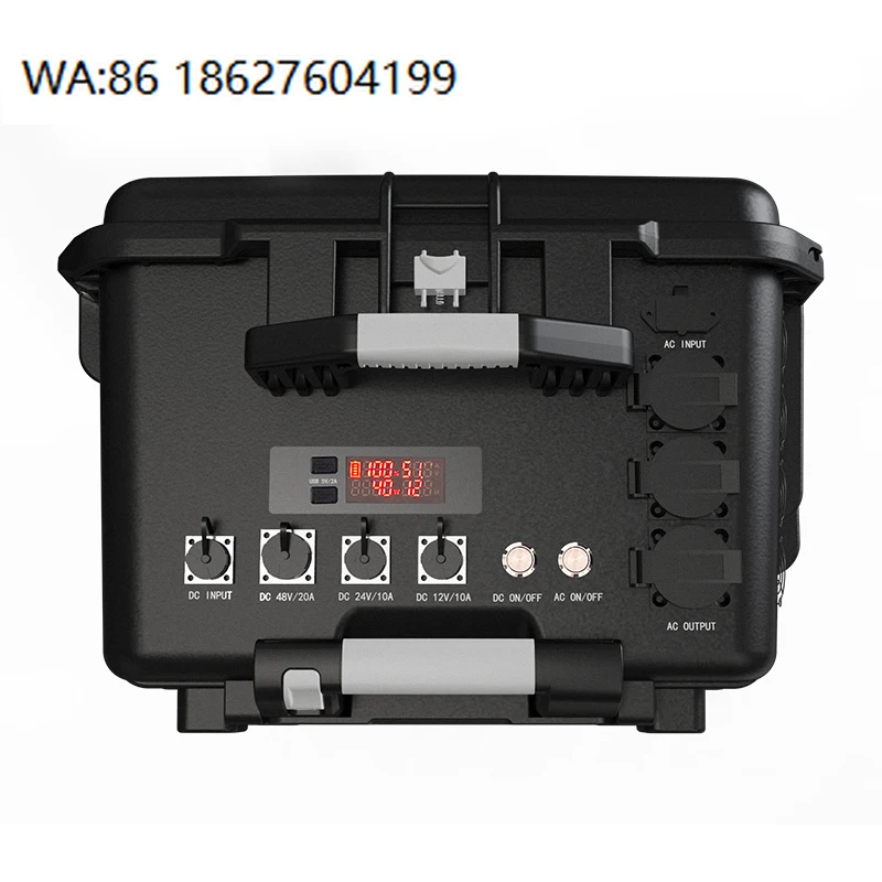 High Conversion Solar Portable Generator, Large Capacity Energy Storage Power Station Home Outdoor Emergency Supply