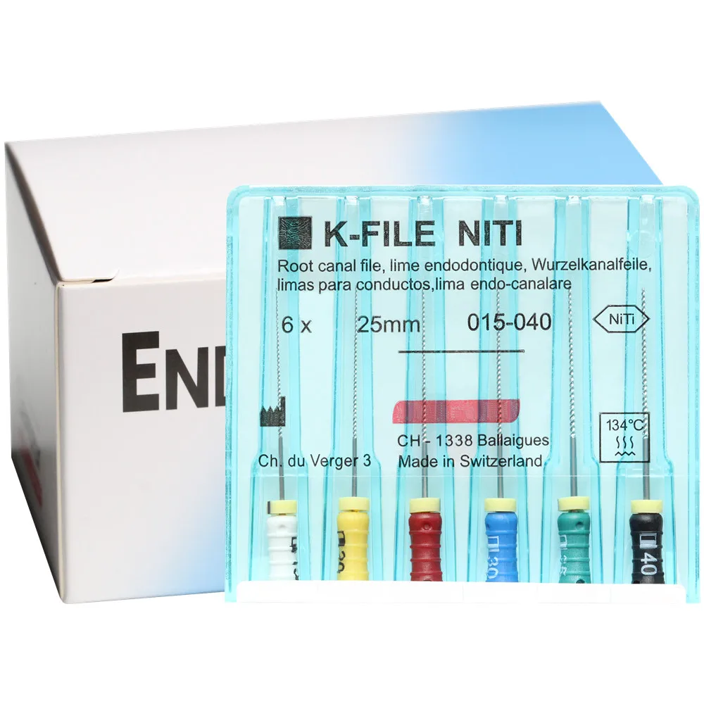 10 Packs 21/25/31mm Dental K-FILE NITIFLEX NiTi Flexible Root Canal Files lima endo-canalare Hand Use Endodontic Dentistry Tools