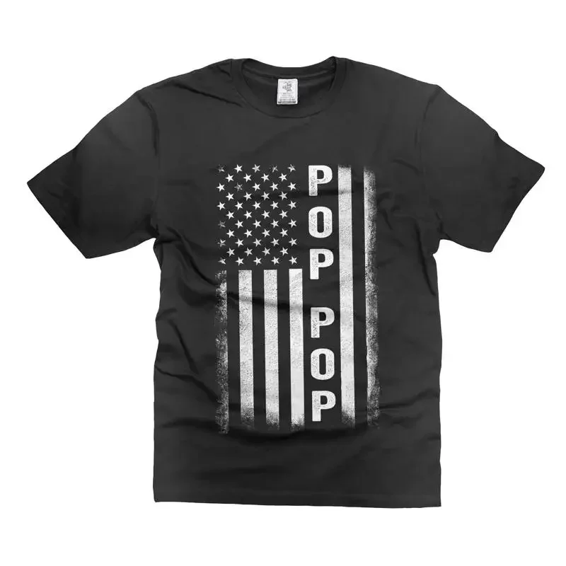 Camiseta masculina Pop Pop, camiseta patriótica do 4 de julho, camiseta do avô, dos avós, EUA