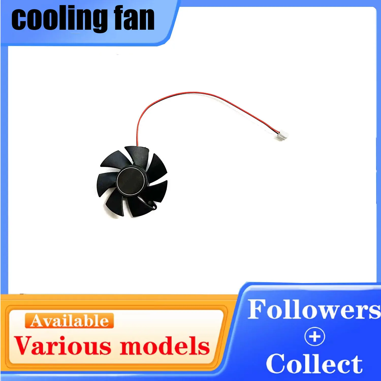 Diameter 45mm 2pin R5 230 R7 250 R7 240 GPU VGA cooler graphics Card cooling Fan For XFX R7-240/250 R5-230 Video cards Cooling