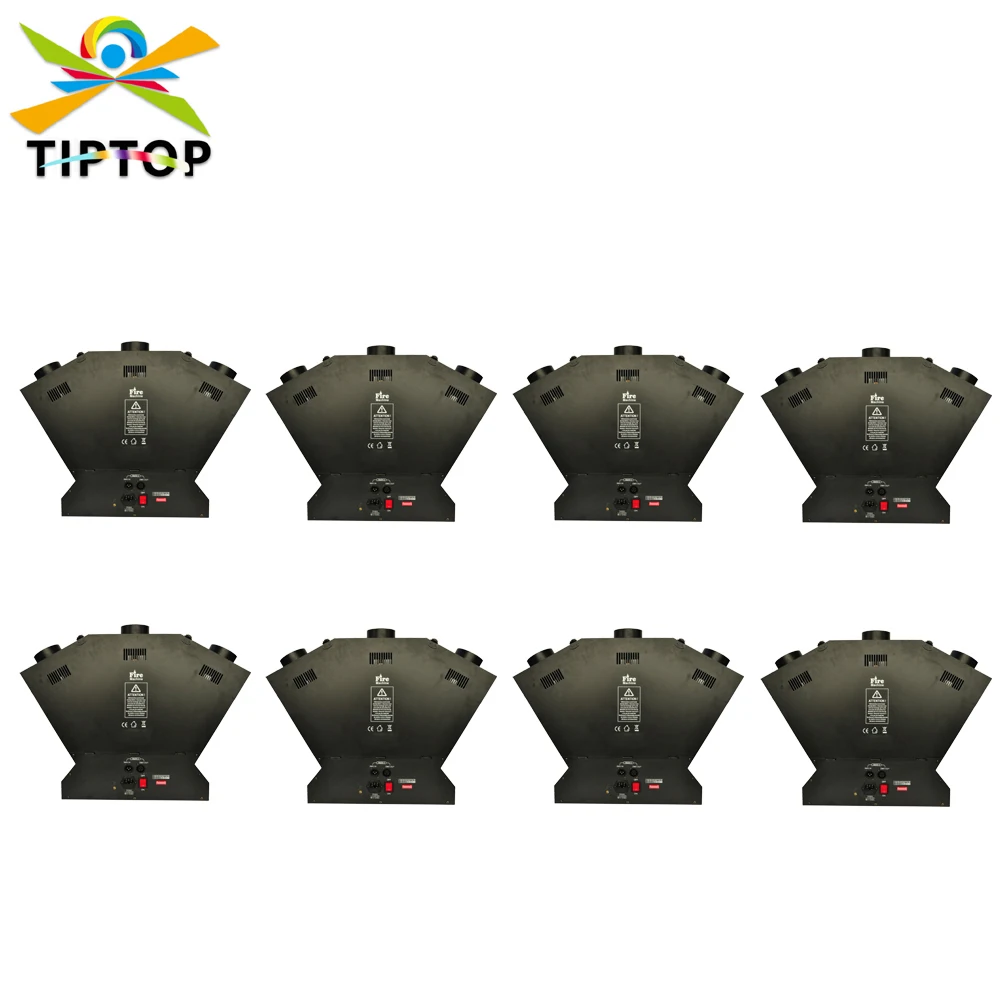 TIPTOP Stage Light 3 Head Stage Fire Machine Shoot 2-3 Meter 3 Nozzle Flame Projector DMX Control Propane Flame Thrower Safety