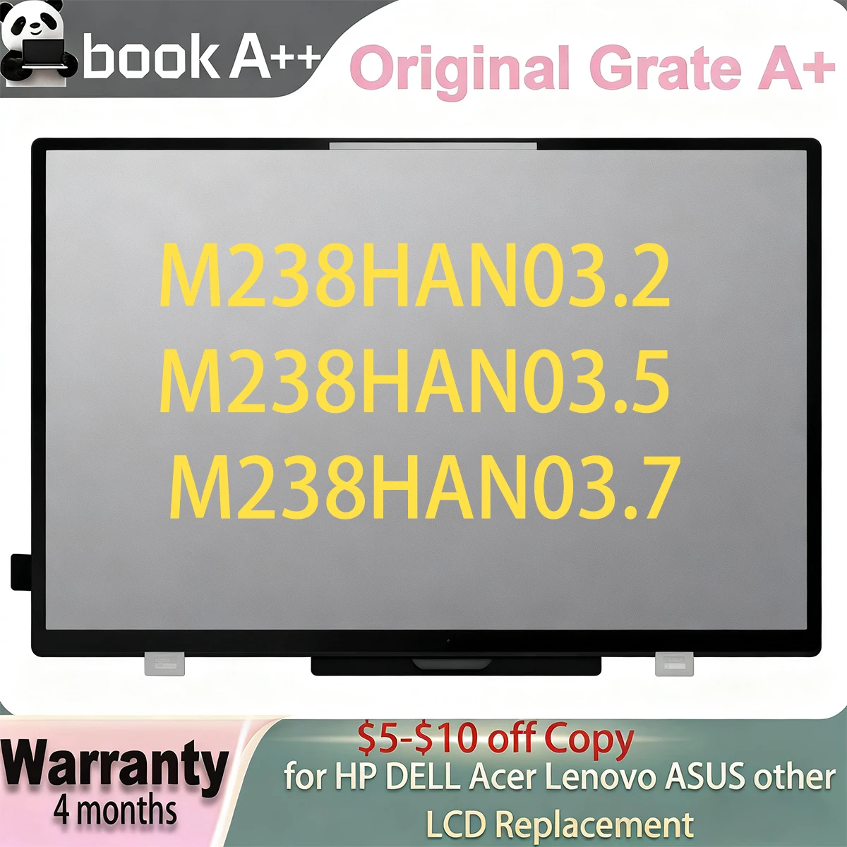

New Original M238HAN03.2 M238HAN03.5 M238HAN03.7 23.8 inch FHD IPS 30Pins for HP for Lenovo LCD Screen Display 1920*1080