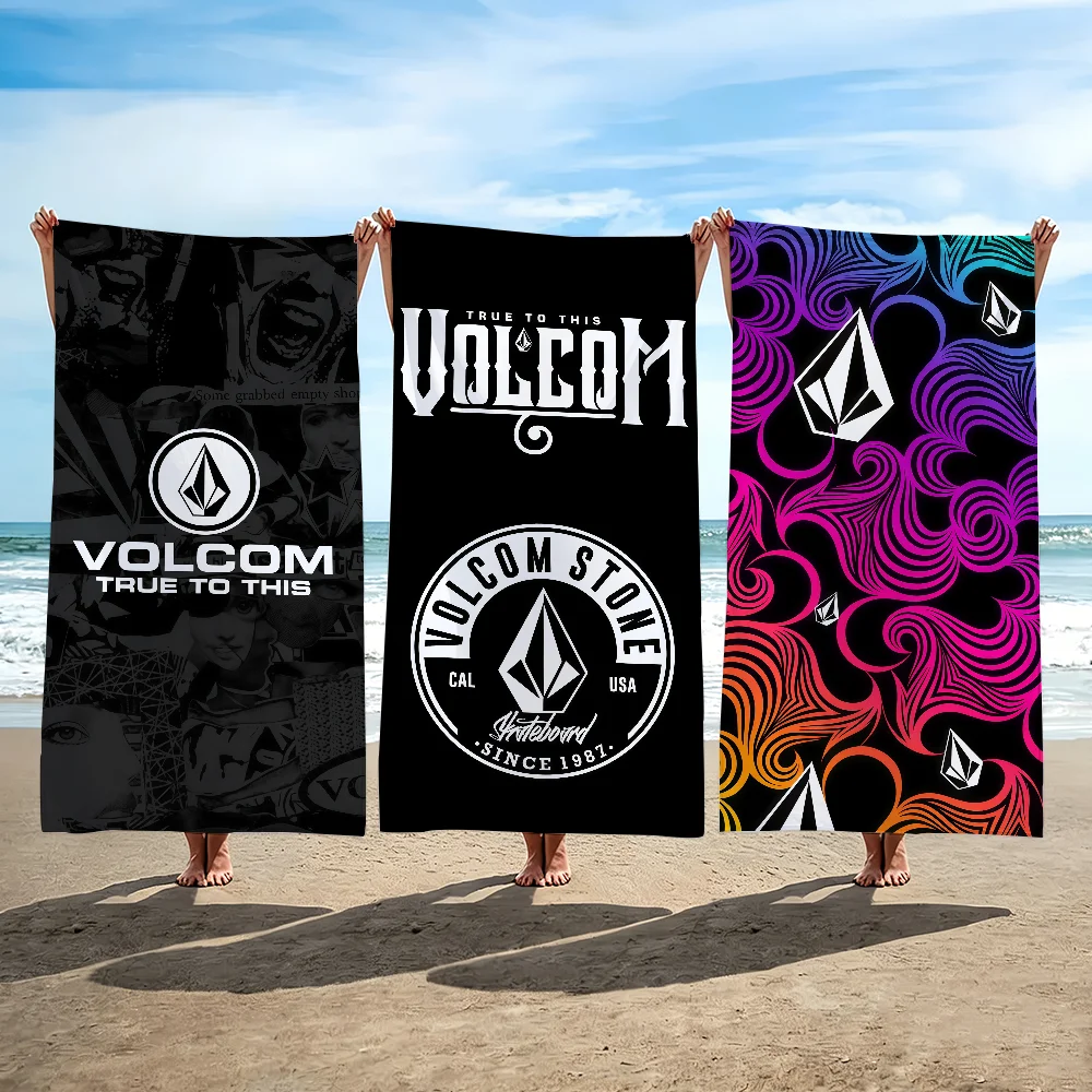 Brand V-Volcom Towel Beach Towel Travel Lightweight Skin Friendly for Pool Beach Camping Cruise Summer