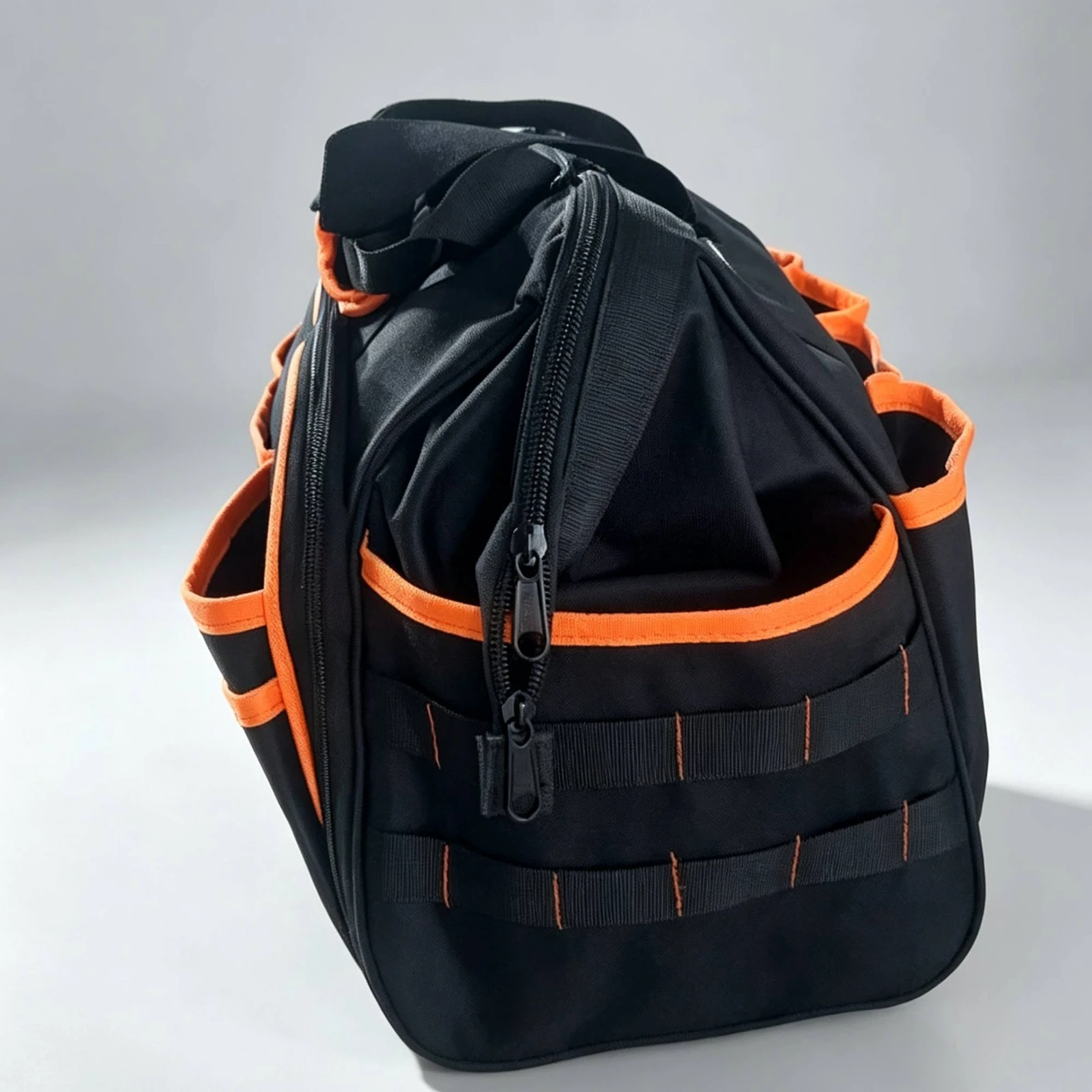 17-Inch Oxford Cloth Tool Bag Long-Lasting Tool Bag with Shoulder Strap Collapsible Compact for Handymen, Job Sites