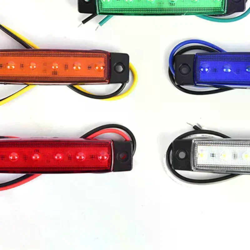 

1PC 12V 6LEDS Lorry Side Marker Indicator Low Led Trailer Light Rear Side Lamp