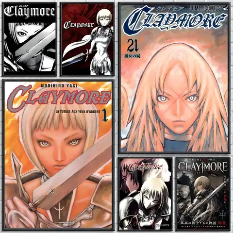 Poster claymore anime-AliExpress